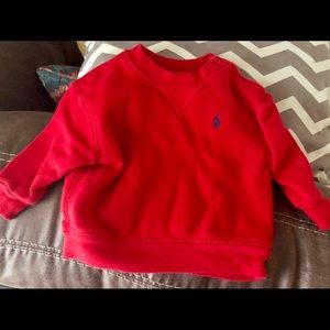 Red 9 Month Ralph Lauren Sweatshirt